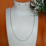 Pure Silver Twisted Link Chain – Elegant Minimalist Design