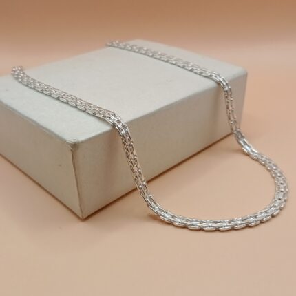 Pure Silver Flat Link Chain