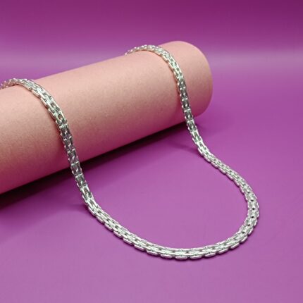 Pure Silver Flat Link Chain