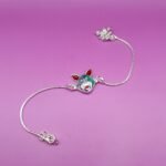 Pure Silver Mikey Mouse Face Designer Rakhi
