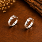 Pure Silver Simple Floral Toe Rings
