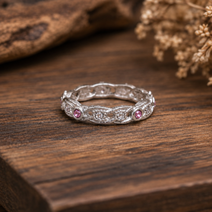 Sparkle Vine Pure Silver Ring