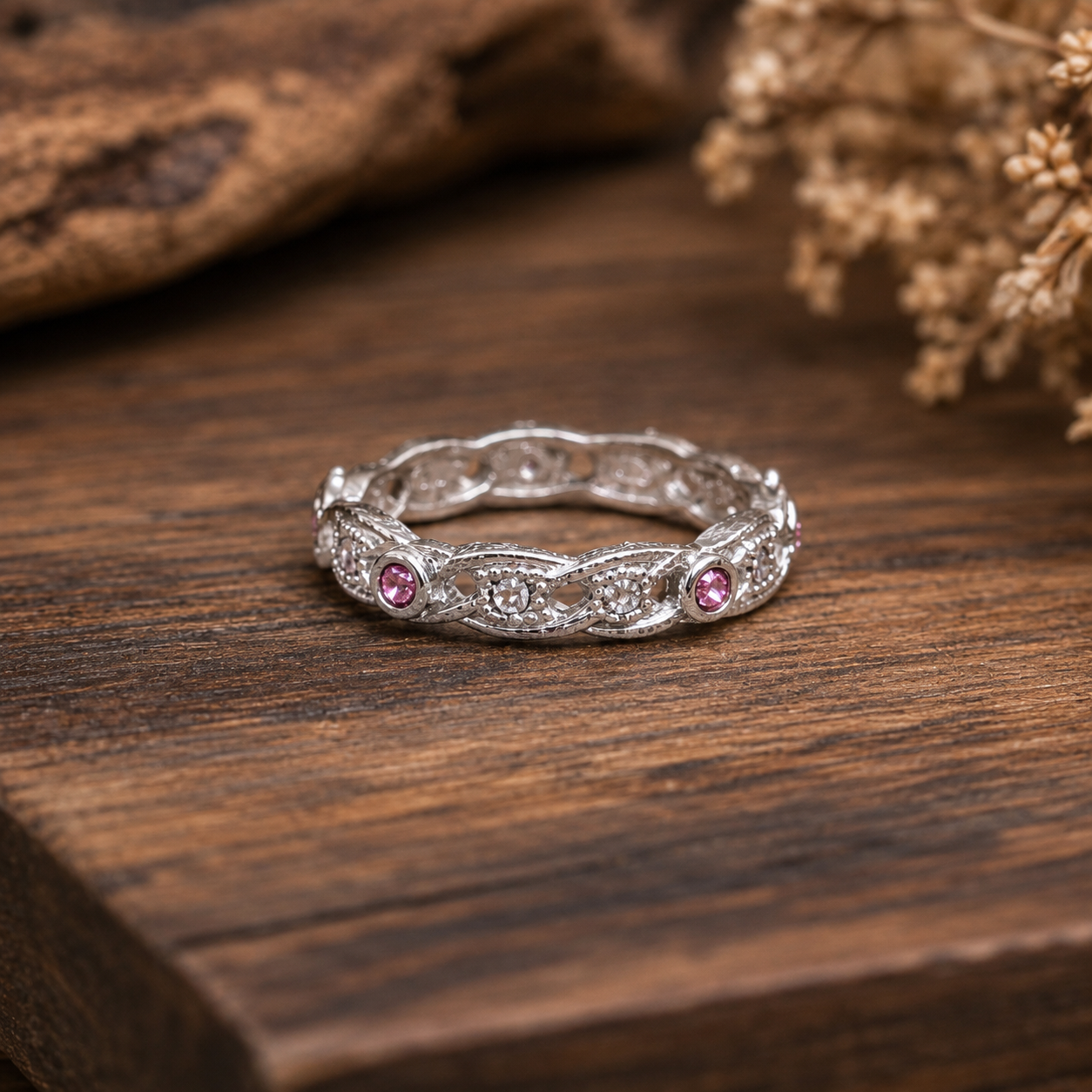 ChatGPT Image Aug 1, 2026, 03_07_59 PM Sparkle Vine Pure Silver Ring