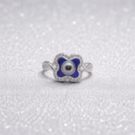 Royal Evil Eye Pure Silver Ring