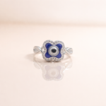 Royal Evil Eye Pure Silver Ring