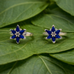 Blue Star Pure Silver Toe Ring