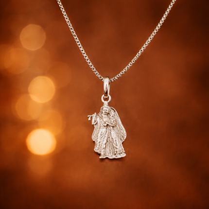 Radha Krishna Divine 925 Silver Pendant