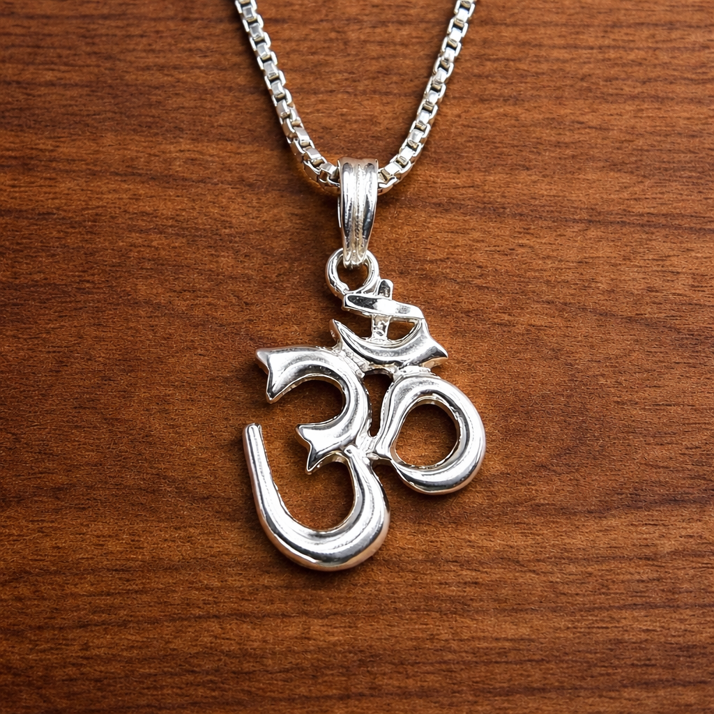 ChatGPT Image Feb 2, 2026, 05_37_49 PM 925 Silver Om Pendant