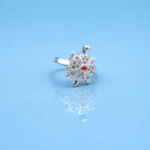Elegant Silver Turtle Ring