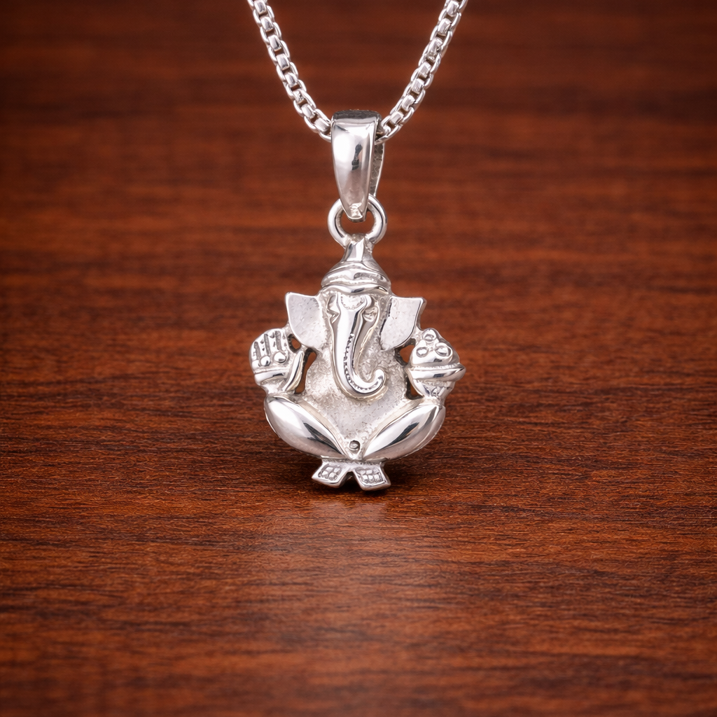 ChatGPT Image Feb 2, 2026, 07_36_52 PM 925 Silver Lord Ganesha Pendant