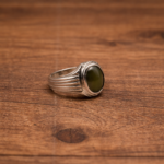 925 Silver Oval Grey Ring(on order)