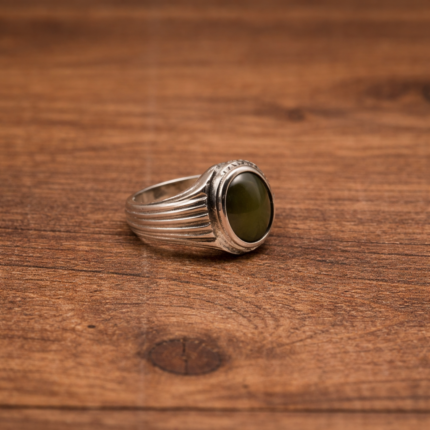 925 Silver Oval Grey Ring(on order)