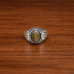 925 Sterling Silver Oval-Grey Elegant Ring(on order)