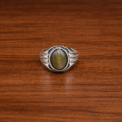 925 Sterling Silver Oval-Grey Elegant Ring(on order)