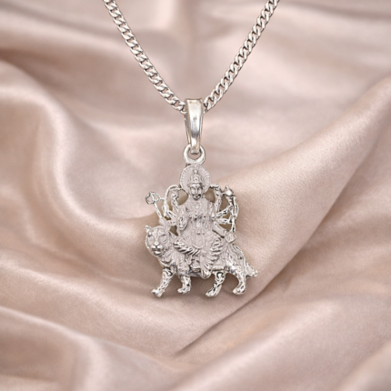 925 Silver Maa Durga Pendant (only pendant)