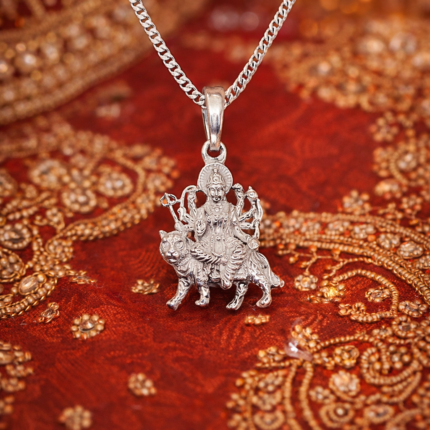 925 Silver Maa Durga Pendant (only pendant)