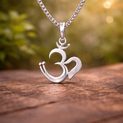 Om Symbol 925 Silver Pendant