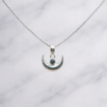 925 Silver Crescent Moon Pendant