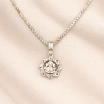 Ganesh Lotus 925 Silver Pendant