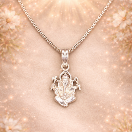 925 Silver Sitting Ganesha Pendant