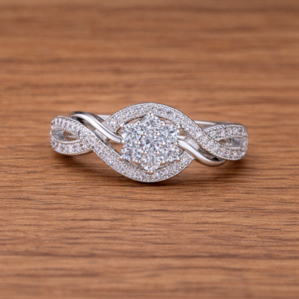 Twilight Bloom 925 Silver Ring