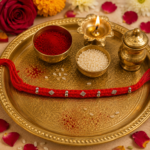 Elegant Silver Rakhi for Brother (1 peice)