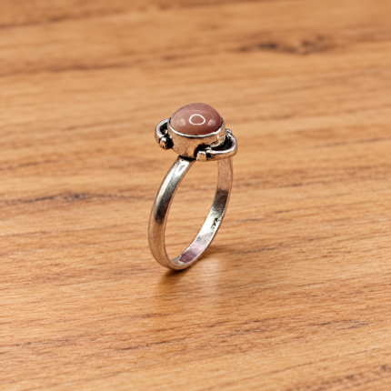 925 Silver Brown Stone Ring