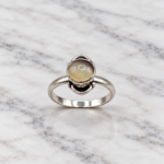 925 Silver Brown Stone Ring