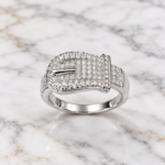 925 Silver Buckle Ring