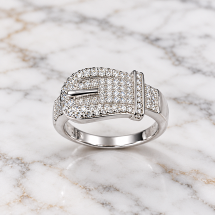 925 Silver Buckle Ring