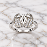925 Silver Abstract Butterfly Ring