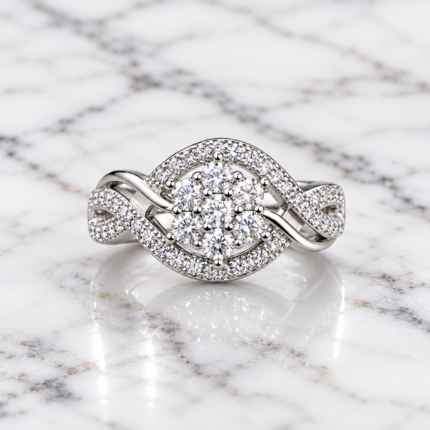 Twilight Bloom 925 Silver Ring