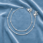 Pure Silver Beaded Payal