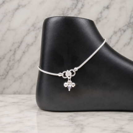 Pure Silver Sleek Chain Payal