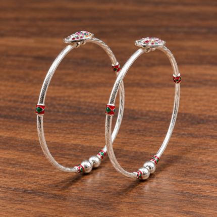 Elegant Pure Silver Bangles
