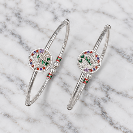 Elegant Pure Silver Bangles