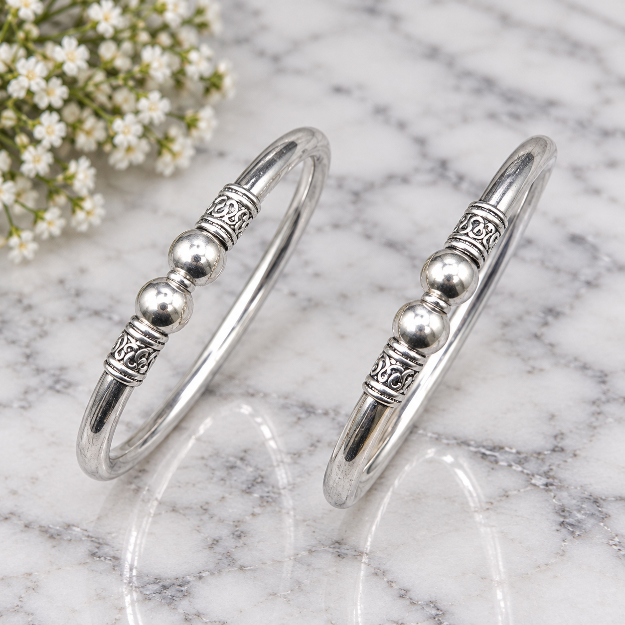 ChatGPT Image Sep 20, 2026, 10_49_27 AM Pure Silver Engraved Beaded Bangles