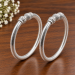 Pure Silver Antique Design Bangles