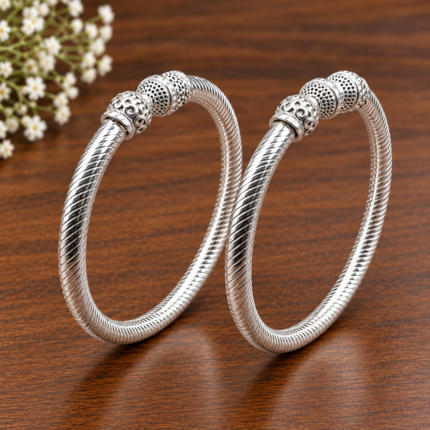 Pure Silver Antique Design Bangles