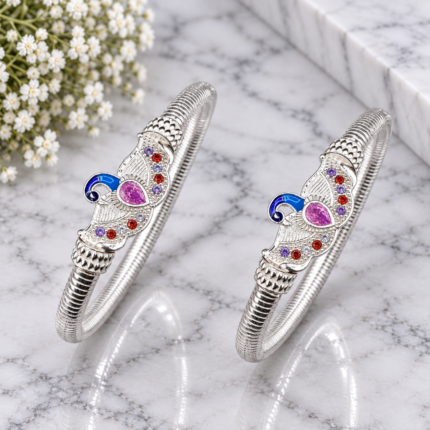 Silver Splendor: Silver Ladies' Kada