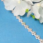 Pure Silver Floral Link Bracelet