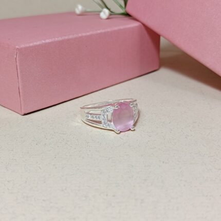 Pure Silver Roselune Ring