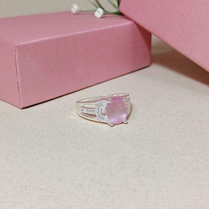Pure Silver Roselune Ring