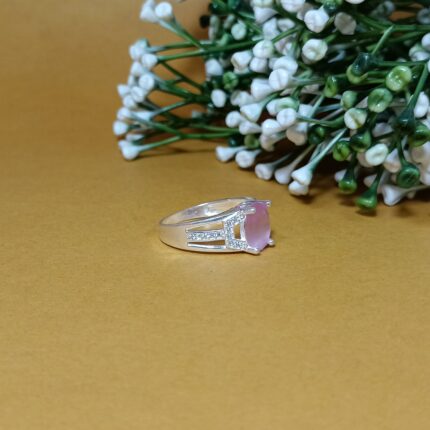 Pure Silver Roselune Ring