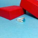 Pure Silver Ocean Glow Ring
