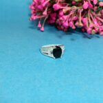 Pure Silver Midnight Charm Ring