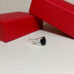 Pure Silver Midnight Charm Ring