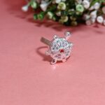 Elegant Silver Turtle Ring