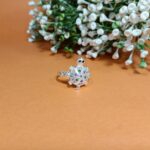 Elegant Silver Turtle Ring