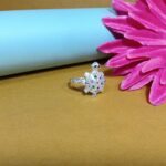 Elegant Silver Turtle Ring